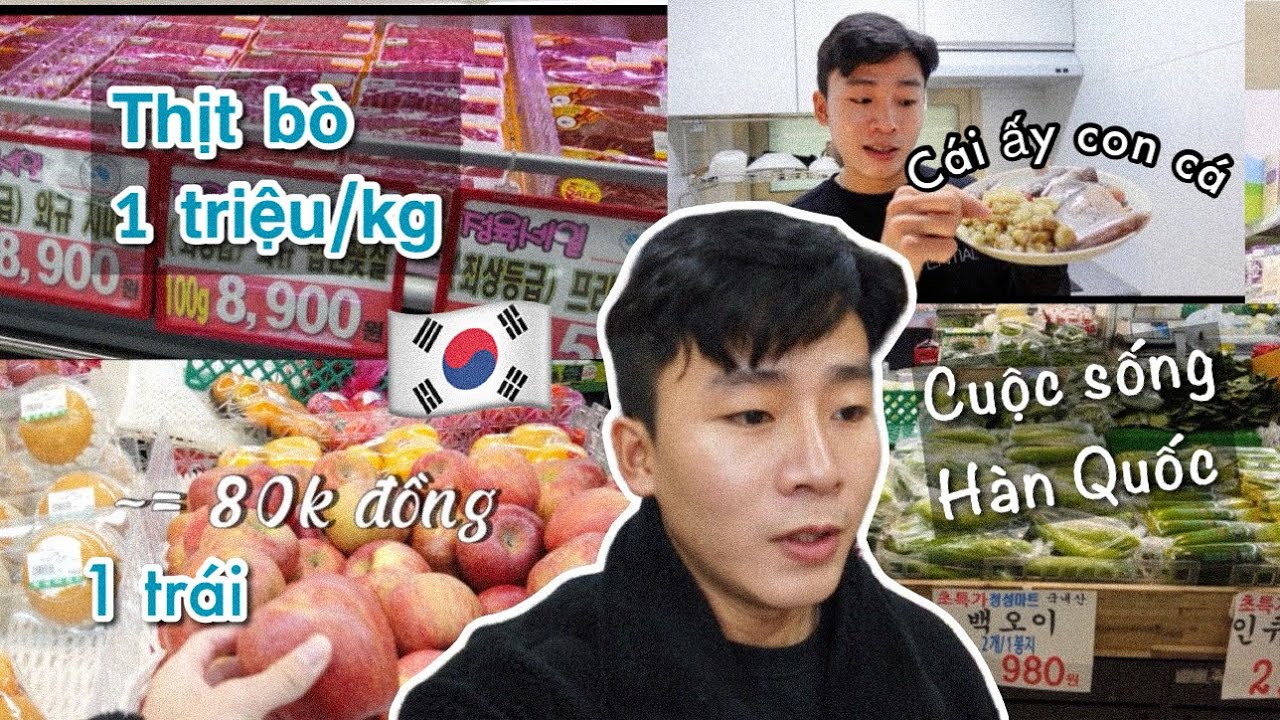 Giá đồ ăn ở HÀN QUỐC có đắt như lời đồn ? Đi siêu thị nấu cơm ở SEOUL